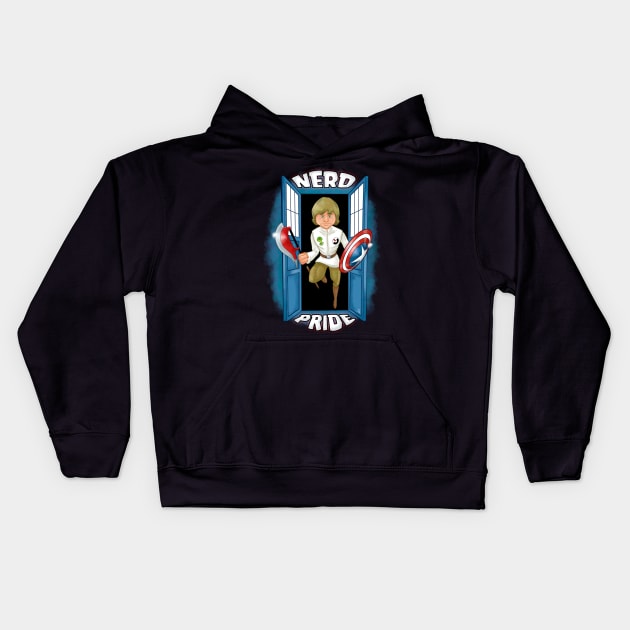 Nerd Pride Kids Hoodie by rednessdesign